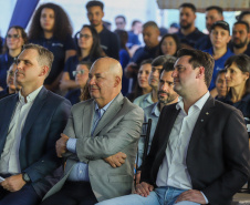 O governador Carlos Massa Ratinho Junior participa nesta sexta-feira (27) de evento de comemoração de 40 anos da Beontag, em Campo Mourão.