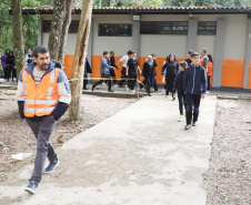 Defesa Civil-Brigada Escolar-Colegio Estadual Nilo Brandão. Foto: Ari Dias/AEN