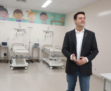 O governador Carlos Massa Ratinho Junior inaugurou nesta segunda-feira (16) o Hospital da Criança Irmã Maria Calista, de Maringá, no Noroeste do Estado.