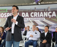 O governador Carlos Massa Ratinho Junior inaugurou nesta segunda-feira (16) o Hospital da Criança Irmã Maria Calista, de Maringá, no Noroeste do Estado.