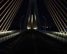 Ponte da Integração Brasil – Paraguai ganha iluminação amarela durante setembro 