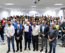 Solenidade que confirmou os compromissos do Paraná com a Rede Oceano Limpo.