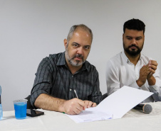 Solenidade que confirmou os compromissos do Paraná com a Rede Oceano Limpo.