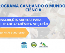 Programa Ganhando o Mundo da Ciência abre inscrições para mobilidade acadêmica no Japão