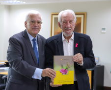 O vice-governador Darci Piana recebe nesta segunda-feira (21) o  embaixador do Chipre no Brasil, Vasilios Philippou