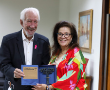 O vice-governador Darci Piana recebe nesta segunda-feira (21) o  embaixador do Chipre no Brasil, Vasilios Philippou