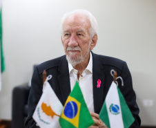 O vice-governador Darci Piana recebe nesta segunda-feira (21) o  embaixador do Chipre no Brasil, Vasilios Philippou