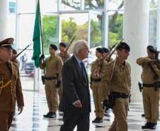 O vice-governador Darci Piana recebe nesta segunda-feira (21) o  embaixador do Chipre no Brasil, Vasilios Philippou