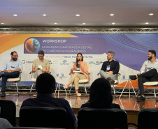Sanepar discute mudanças climáticas e gestão de carbono em evento de saneamento