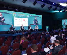 Sanepar apresenta iniciativas de recuperação energética de biogás em eventos internacionais em Foz do Iguaçu