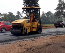 Rodovia entre Palotina e Toledo recebe serviços de conservação do pavimento