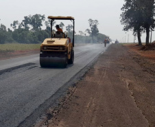 Rodovia entre Palotina e Toledo recebe serviços de conservação do pavimento