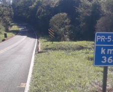 PR-534 Miraselva a Centenário do Sul - proseg Rodovia entre Centenário do Sul e Miraselva recebe serviços de segurança viária 