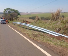 PR-534 Miraselva a Centenário do Sul - proseg Rodovia entre Centenário do Sul e Miraselva recebe serviços de segurança viária 