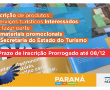 Edital para seleção de produtos e serviços turísticos fazerem parte de materiais promocionais tem inscrições prorrogadas