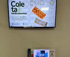 Totem para coleta de medicamentos vencidos começou a funcionar nesta quinta-feira (7) na sede do IAT de Cianorte