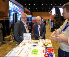 O vice-governador Darci Piana participou nesta quinta e sexta-feira (07 e 08) da 15ª edição da Expo Paraguai Brasil, realizada na sede da Confederação Sul-Americana de Futebol (Conmebol), na cidade de Luque, na Região Metropolitana de Assunção, no Paraguai.