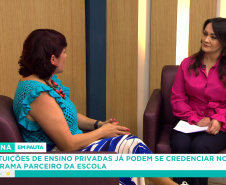 Chefe de núcleo da Secretaria da Educação explica benefícios do programa Parceiro da Escola
