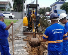 SANEPAR OBRAS REFORÇO PRUDENTÓPOLIS