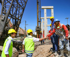 visita às obras do Moegão