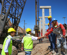 visita às obras do Moegão