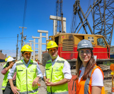 visita às obras do Moegão