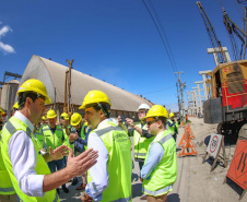visita às obras do Moegão