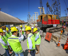 visita às obras do Moegão
