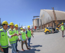 visita às obras do Moegão