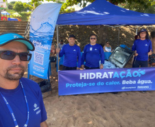 Sanepar leva projeto HidratAção, de distribuição de copos de água, para o Noroeste