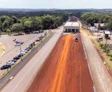 Duplicação da Rodovia das Cataratas chega a 42,4% com serviços em todo o trecho