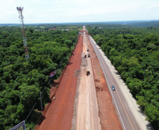 duplicação da BR-469 (Rodovia das Cataratas) em Foz do Iguaçu.