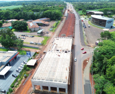duplicação da BR-469 (Rodovia das Cataratas) em Foz do Iguaçu.