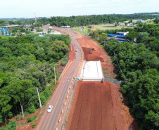 duplicação da BR-469 (Rodovia das Cataratas) em Foz do Iguaçu.