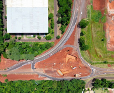 duplicação da BR-469 (Rodovia das Cataratas) em Foz do Iguaçu.