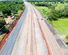 duplicação da BR-469 (Rodovia das Cataratas) em Foz do Iguaçu.
