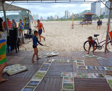 Ações de educação ambiental impactaram mais de 1,6 mil pessoas até o momento durante o Verão Maior Paraná.