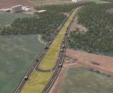 projeto da duplicação da PRC-466 entre Turvo e Pitanga.