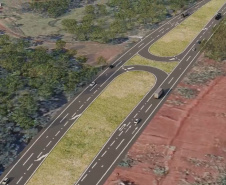 projeto da duplicação da PRC-466 entre Turvo e Pitanga.