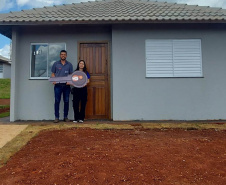 COHAPAR - Fotos das casas entregues em Sta Cruz de Monte Castelo 