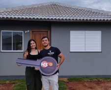 COHAPAR - Fotos das casas entregues em Sta Cruz de Monte Castelo 