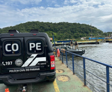 PCPR Operação Integrada reforça segurança na travessia de Guaratuba