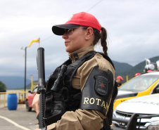 PCPR Operação Integrada reforça segurança na travessia de Guaratuba
