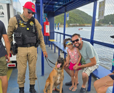 PCPR Operação Integrada reforça segurança na travessia de Guaratuba
