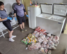PCPR e Vigilância Sanitária apreendem 161 quilos de carne e prendem responsável em Pontal do Paraná