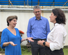 SANEPAR PREFEITA VISITA ESTAÇÃO TRATAMENTO ÁGUA