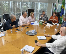 Diretoria da Sanepar se reúne com Prefeitura para alinhar medidas para o abastecimento de Ponta Grossa