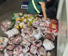 PCPR e Vigilância Sanitária apreendem 161 quilos de carne e prendem responsável em Pontal do Paraná