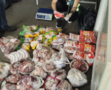 PCPR e Vigilância Sanitária apreendem 161 quilos de carne e prendem responsável em Pontal do Paraná