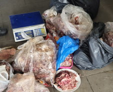 PCPR e Vigilância Sanitária apreendem 161 quilos de carne e prendem responsável em Pontal do Paraná